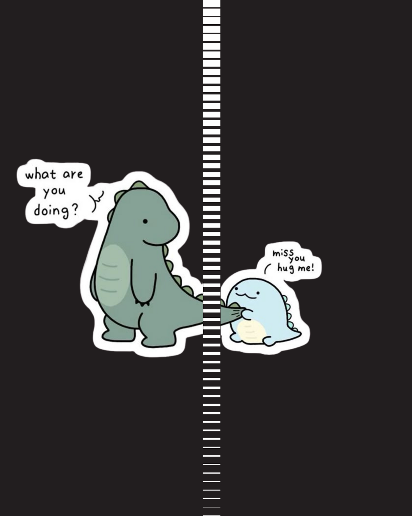BABY DINO - Couple T-Shirt (Black)