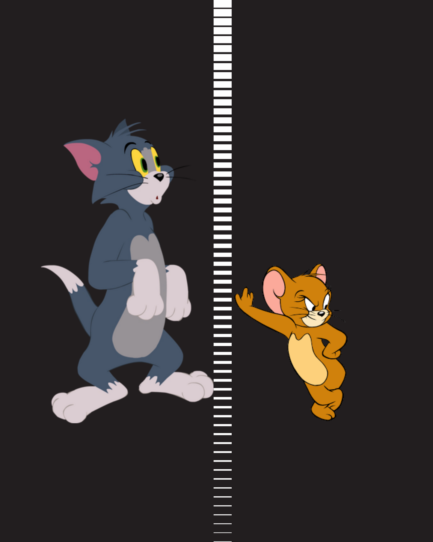 TOM & JERRY - Couple T-Shirt (Black)